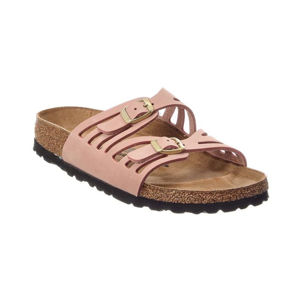 Birkenstock Granada Strappy Leather Sandal, Pink